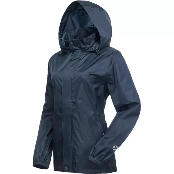 Outdoor Ventures Women's Lightweight Raincoat Packable Rain Jacket Waterproof Raincoat with Hood Active Outdoor Windbreaker