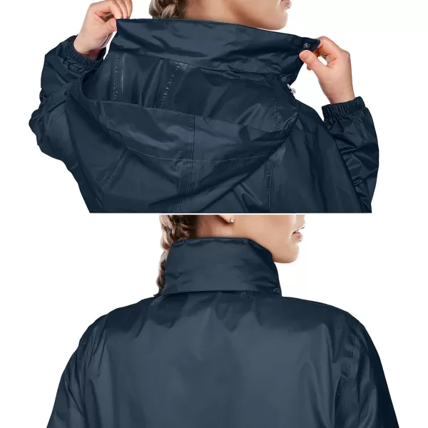 Outdoor Ventures Women's Lightweight Raincoat Packable Rain Jacket Waterproof Raincoat with Hood Active Outdoor Windbreaker