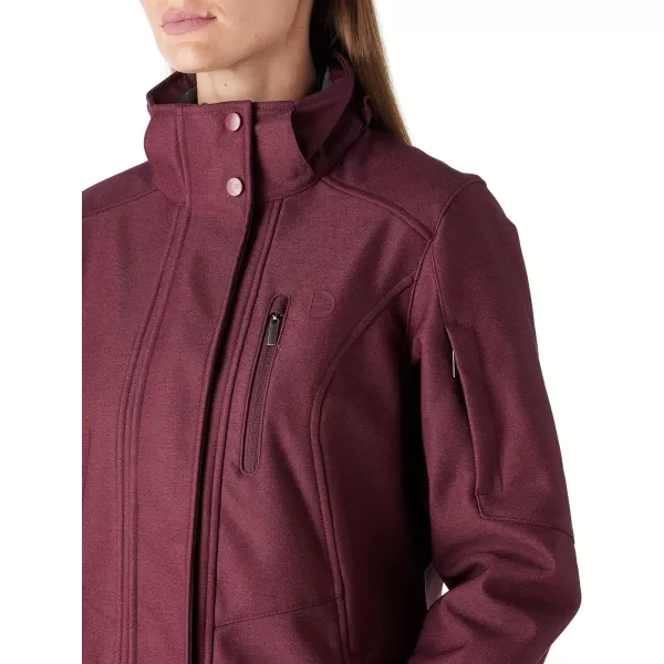 Outdoor Ventures Women's Long Softshell Jacket with Removable Hood Insulated Warm Fleece Lined Winter Coat Waterproof Parka
