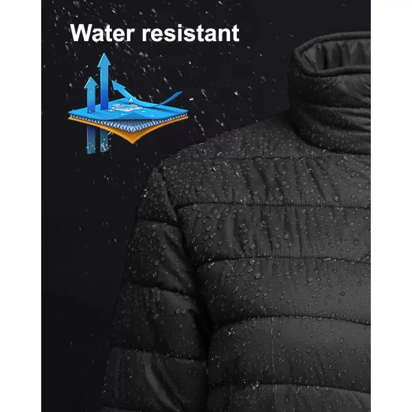 Outdoor Ventures Women's Packable Full-Zip Short Puffer Jacket Insulated Quilted Warm Lightweight Winter Coat)