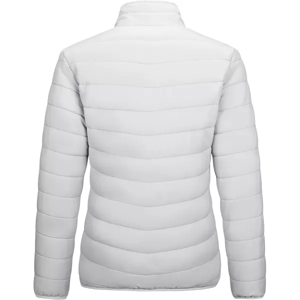 Outdoor Ventures Women's Packable Full-Zip Short Puffer Jacket Insulated Quilted Warm Lightweight Winter Coat)