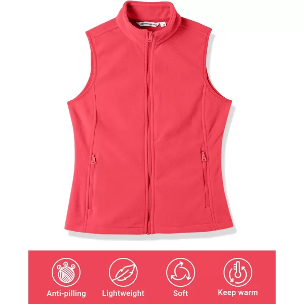 Outdoor Ventures Women's Polar Fleece Zip Vest Outerwear with Pockets,Warm Sleeveless Coat Vest for Fall &amp; Winter