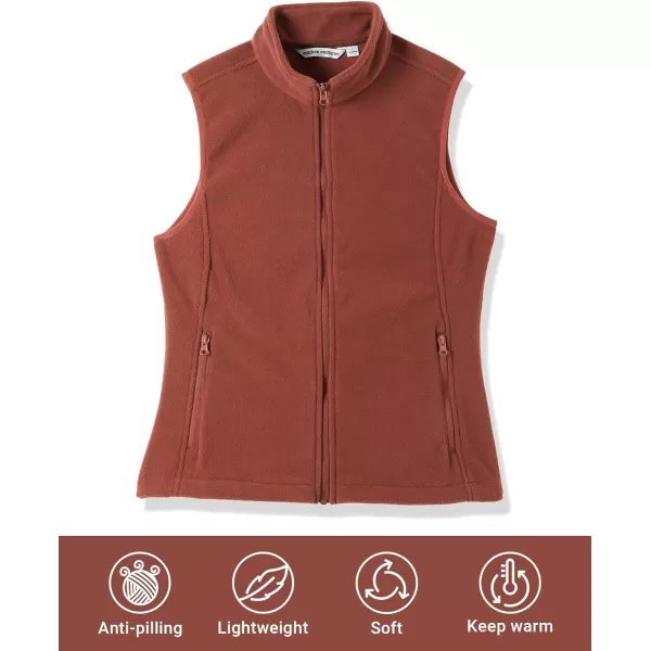 Outdoor Ventures Women's Polar Fleece Zip Vest Outerwear with Pockets,Warm Sleeveless Coat Vest for Fall &amp; Winter