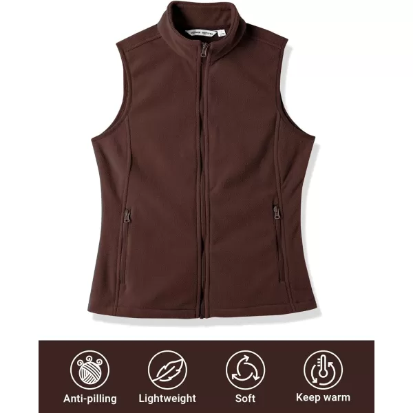 Outdoor Ventures Women's Polar Fleece Zip Vest Outerwear with Pockets,Warm Sleeveless Coat Vest for Fall &amp; Winter