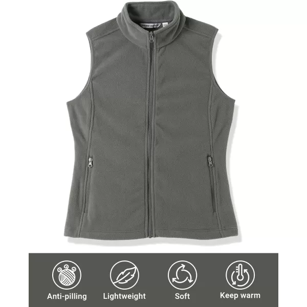 Outdoor Ventures Women's Polar Fleece Zip Vest Outerwear with Pockets,Warm Sleeveless Coat Vest for Fall &amp; Winter
