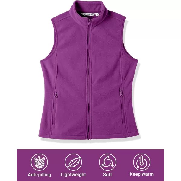 Outdoor Ventures Women's Polar Fleece Zip Vest Outerwear with Pockets,Warm Sleeveless Coat Vest for Fall &amp; Winter