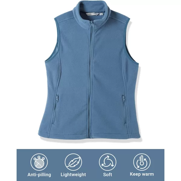 Outdoor Ventures Women's Polar Fleece Zip Vest Outerwear with Pockets,Warm Sleeveless Coat Vest for Fall &amp; Winter