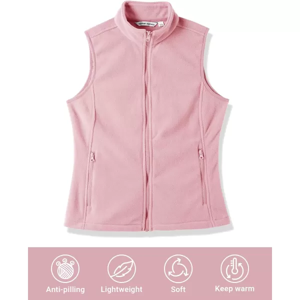 Outdoor Ventures Women's Polar Fleece Zip Vest Outerwear with Pockets,Warm Sleeveless Coat Vest for Fall &amp; Winter