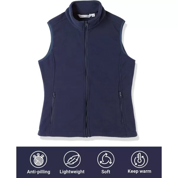 Outdoor Ventures Women's Polar Fleece Zip Vest Outerwear with Pockets,Warm Sleeveless Coat Vest for Fall &amp; Winter