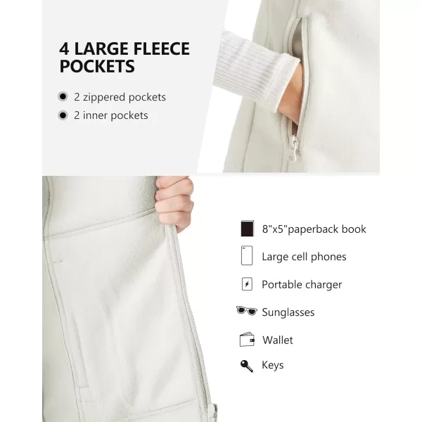 Outdoor Ventures Women's Polar Fleece Zip Vest Outerwear with Pockets,Warm Sleeveless Coat Vest for Fall &amp; Winter