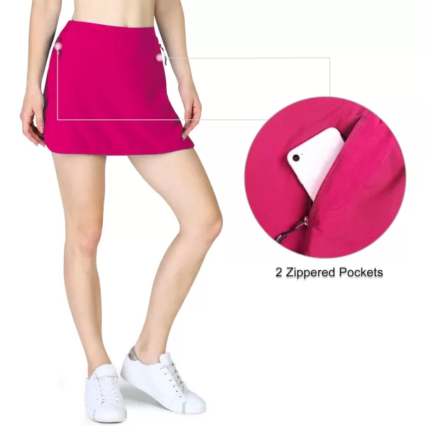 Outdoor Ventures Women's Tennis Skirts with Pockets, Golf Skort Workout Athletic Running Hiking Skirts with Shorts