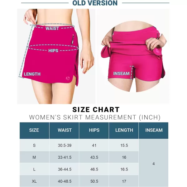 Outdoor Ventures Women's Tennis Skirts with Pockets, Golf Skort Workout Athletic Running Hiking Skirts with Shorts