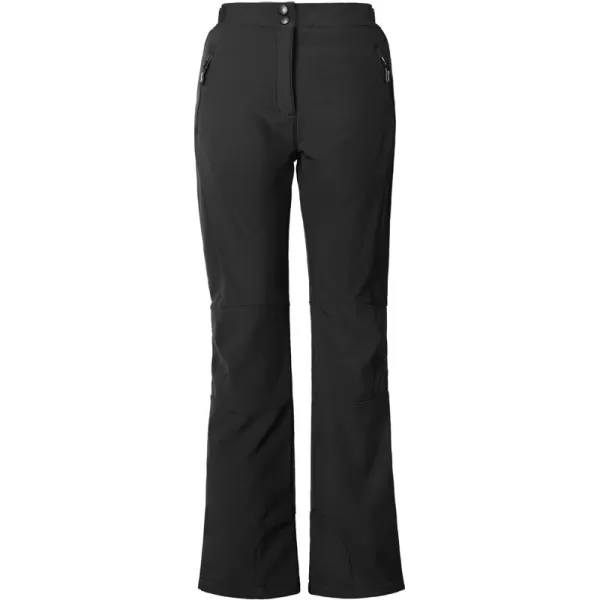Outdoor Ventures Women's Sleek Waterproof Softshell Fleece Lined Ski Snow Insulated High Rise Hiking Pants with Bottom Zipper