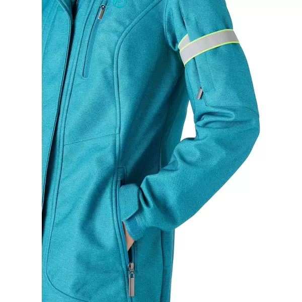Outdoor Ventures Women's Long Softshell Jacket with Removable Hood Insulated Warm Fleece Lined Winter Coat Waterproof Parka