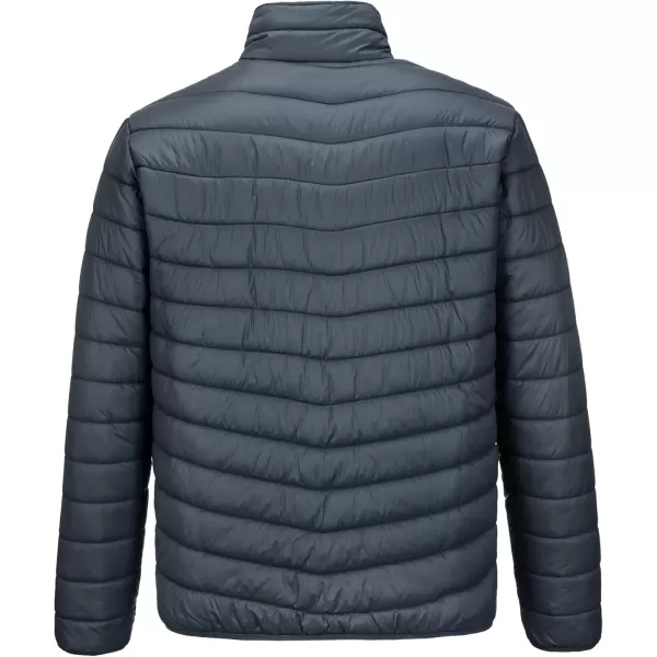 imageOutdoor Ventures Mens Lightweight Packable Puffer Winter Jacket Insulated Puffy Coat for Snow Ski Hiking TravelDark Greyfold in Pocket Or Bag