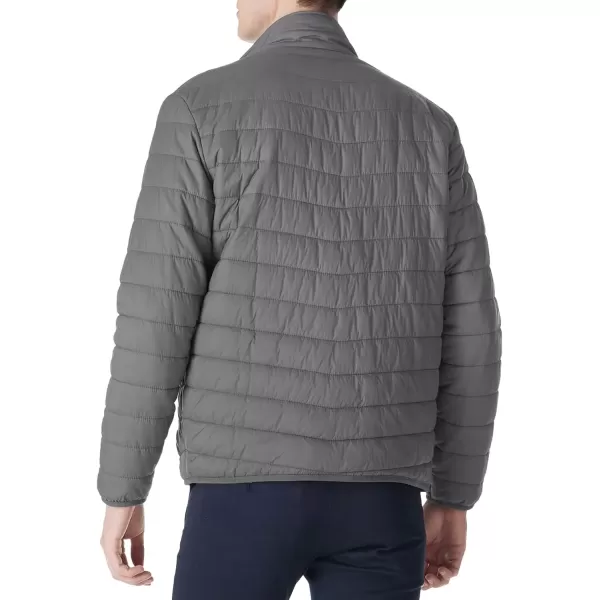 imageOutdoor Ventures Mens Lightweight Packable Puffer Winter Jacket Insulated Puffy Coat for Snow Ski Hiking TravelGreyfold in Pocket