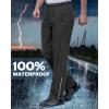 imageOutdoor Ventures Mens Rain Pants Waterproof Rain Overall Pants Windproof Packable Rain Outdoor Pants for Hiking Fishig GolfBlack