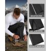 imageOutdoor Ventures Mens Rain Pants Waterproof Rain Overall Pants Windproof Packable Rain Outdoor Pants for Hiking Fishig GolfBlack