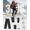 imageOutdoor Ventures Mens Rain Pants Waterproof Rain Overall Pants Windproof Packable Rain Outdoor Pants for Hiking Fishig GolfBlack