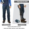 imageOutdoor Ventures Mens Rain Pants Waterproof Rain Overall Pants Windproof Packable Rain Outdoor Pants for Hiking Fishig GolfBlue