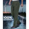 imageOutdoor Ventures Mens Rain Pants Waterproof Rain Overall Pants Windproof Packable Rain Outdoor Pants for Hiking Fishig GolfDark Green