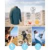 imageOutdoor Ventures Mens UPF 50 UV Sun Protection Shirt Long Sleeve Hiking Fishing Shirt Cooling Quick Dry for Safari TravelDark Green
