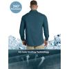imageOutdoor Ventures Mens UPF 50 UV Sun Protection Shirt Long Sleeve Hiking Fishing Shirt Cooling Quick Dry for Safari TravelDark Green