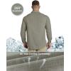 imageOutdoor Ventures Mens UPF 50 UV Sun Protection Shirt Long Sleeve Hiking Fishing Shirt Cooling Quick Dry for Safari TravelGreen Gray