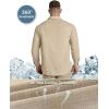 imageOutdoor Ventures Mens UPF 50 UV Sun Protection Shirt Long Sleeve Hiking Fishing Shirt Cooling Quick Dry for Safari TravelKhaki