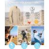 imageOutdoor Ventures Mens UPF 50 UV Sun Protection Shirt Long Sleeve Hiking Fishing Shirt Cooling Quick Dry for Safari TravelKhaki