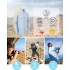 imageOutdoor Ventures Mens UPF 50 UV Sun Protection Shirt Long Sleeve Hiking Fishing Shirt Cooling Quick Dry for Safari TravelLight Blue