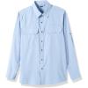 imageOutdoor Ventures Mens UPF 50 UV Sun Protection Shirt Long Sleeve Hiking Fishing Shirt Cooling Quick Dry for Safari TravelLight Blue