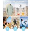 imageOutdoor Ventures Mens UPF 50 UV Sun Protection Shirt Long Sleeve Hiking Fishing Shirt Cooling Quick Dry for Safari TravelLight Green