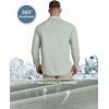 imageOutdoor Ventures Mens UPF 50 UV Sun Protection Shirt Long Sleeve Hiking Fishing Shirt Cooling Quick Dry for Safari TravelLight Green