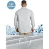imageOutdoor Ventures Mens UPF 50 UV Sun Protection Shirt Long Sleeve Hiking Fishing Shirt Cooling Quick Dry for Safari TravelLight Grey