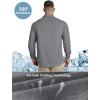 imageOutdoor Ventures Mens UPF 50 UV Sun Protection Shirt Long Sleeve Hiking Fishing Shirt Cooling Quick Dry for Safari TravelStorm Grey