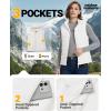 imageOutdoor Ventures Womens Lightweight Packable Hooded Puffer Vest Outerwear Zip Up Warm Sleeveless Winter Jacket Quilted CoatCream