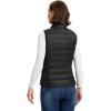 imageOutdoor Ventures Womens Lightweight Puffer Vest Outerwear Zip Up Warm Sleeveless Winter Jacket Padded Gilet Quilted CoatBlack