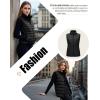 imageOutdoor Ventures Womens Lightweight Puffer Vest Outerwear Zip Up Warm Sleeveless Winter Jacket Padded Gilet Quilted CoatBlack