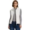imageOutdoor Ventures Womens Lightweight Puffer Vest Outerwear Zip Up Warm Sleeveless Winter Jacket Padded Gilet Quilted CoatCream