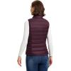 imageOutdoor Ventures Womens Lightweight Puffer Vest Outerwear Zip Up Warm Sleeveless Winter Jacket Padded Gilet Quilted CoatEggplant