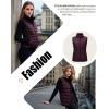 imageOutdoor Ventures Womens Lightweight Puffer Vest Outerwear Zip Up Warm Sleeveless Winter Jacket Padded Gilet Quilted CoatEggplant