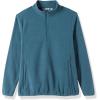 imageOutdoor Ventures Womens Loose Fit 14 Quarter Zip Soft Lightweight Polar Fleece Pullover Jacket with Zipper PocketDeep Blue