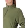 imageOutdoor Ventures Womens Loose Fit 14 Quarter Zip Soft Lightweight Polar Fleece Pullover Jacket with Zipper PocketGreen