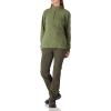 imageOutdoor Ventures Womens Loose Fit 14 Quarter Zip Soft Lightweight Polar Fleece Pullover Jacket with Zipper PocketGreen