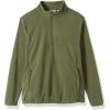 imageOutdoor Ventures Womens Loose Fit 14 Quarter Zip Soft Lightweight Polar Fleece Pullover Jacket with Zipper PocketGreen