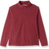 imageOutdoor Ventures Womens Loose Fit 14 Quarter Zip Soft Lightweight Polar Fleece Pullover Jacket with Zipper PocketWine
