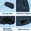 imageOutdoor Ventures Womens Rain Pants Packable Waterproof Hiking Pants Windproof Breathable Outdoor Rain Over PantsDark Blue