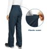 imageOutdoor Ventures Womens Rain Pants Packable Waterproof Hiking Pants Windproof Breathable Outdoor Rain Over PantsDark Blue