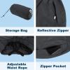 imageOutdoor Ventures Womens Rain Pants Packable Waterproof Hiking Pants Windproof Breathable Outdoor Rain Over PantsGrey